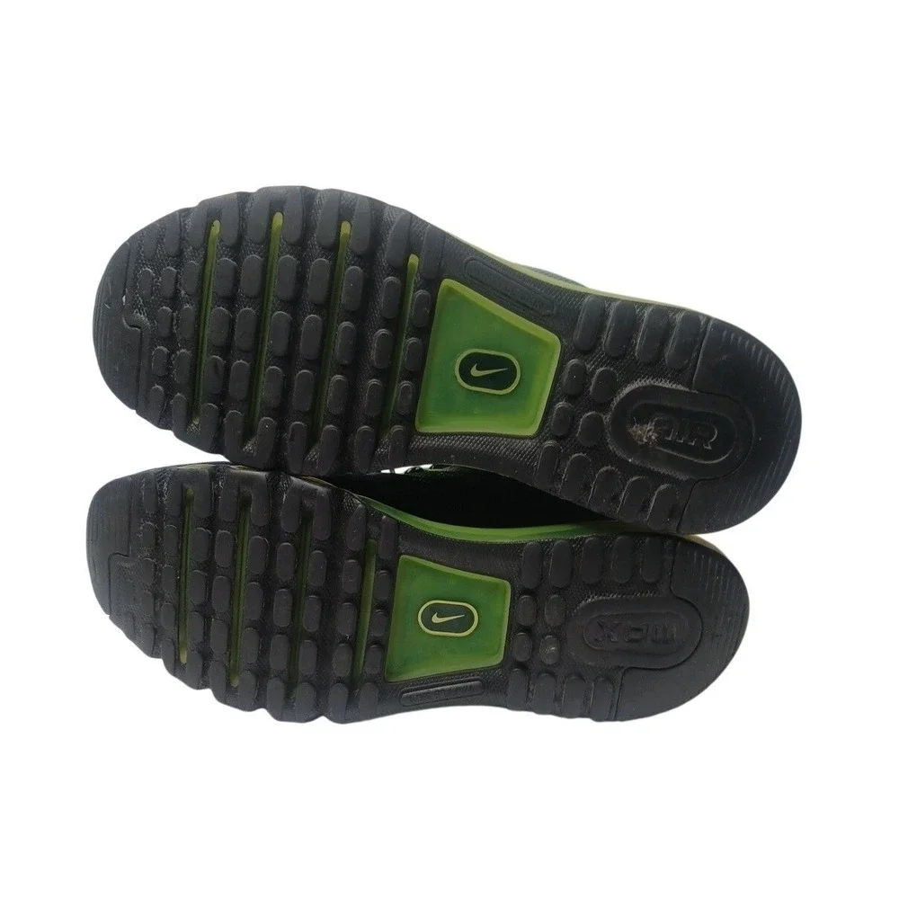 Nike Air Max 95 Dynamic Flywire Mens 9 Navy Blue Lime‎ Green 599300-434 Sneaker